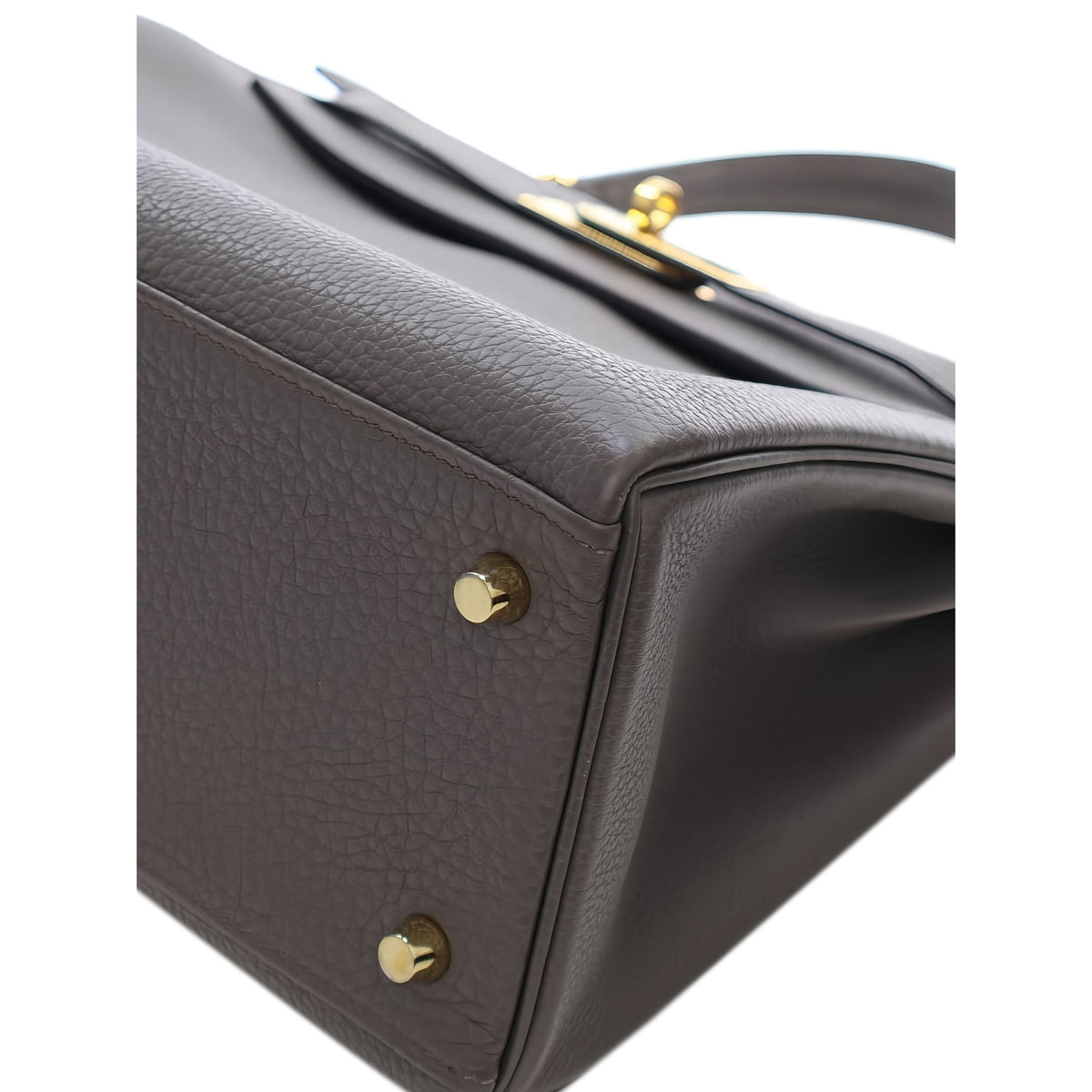 Hermès Togo Kelly II Retourne 28 — Gray