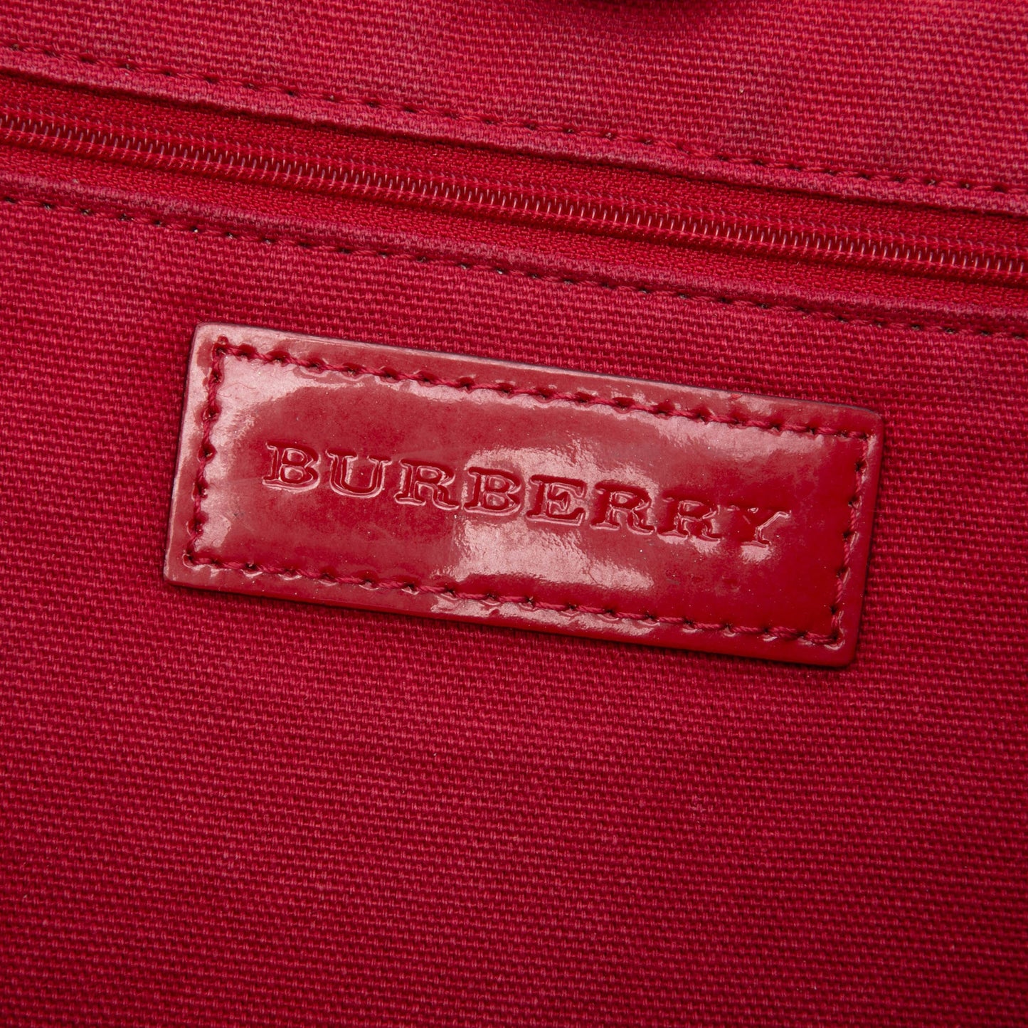 Burberry Supernova Check Coated Canvas Whipstitch Tote