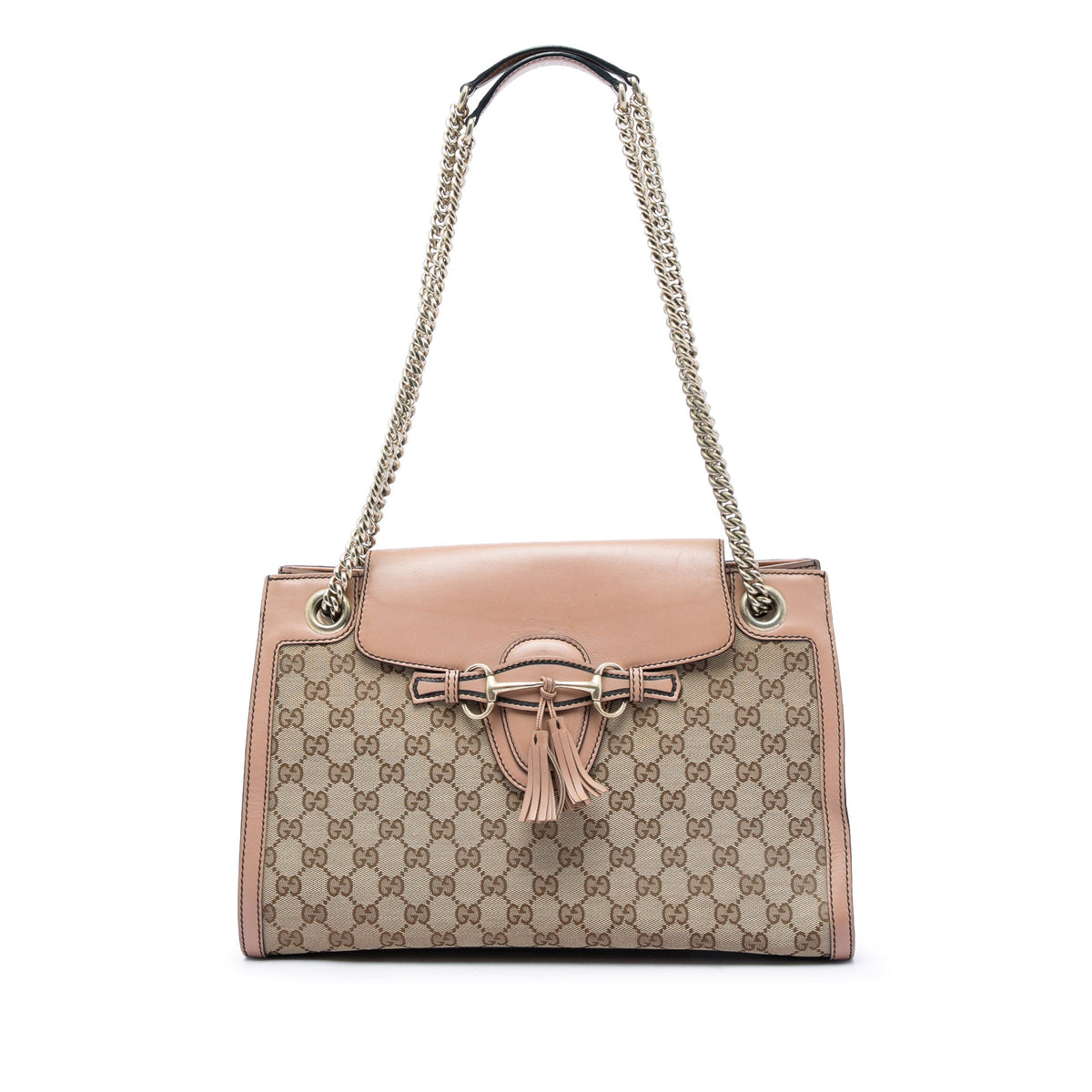 Gucci Large GG Canvas Emily Shoulder Bag