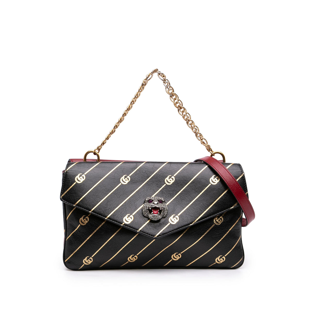 Gucci Medium Leather Double Thiara Satchel