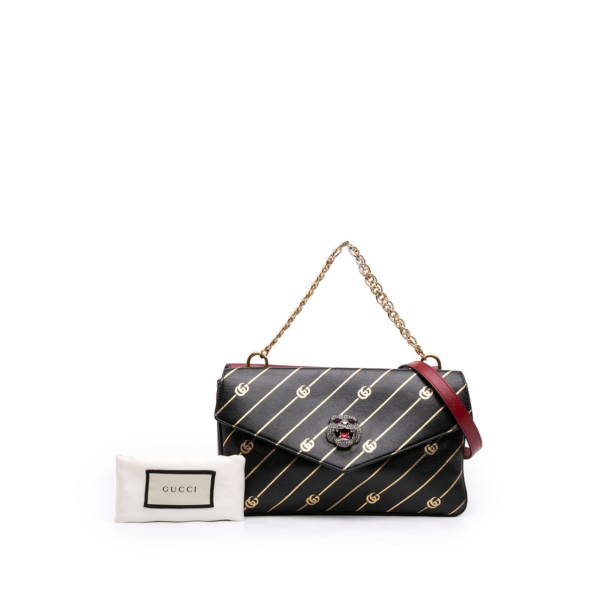 Gucci Medium Leather Double Thiara Satchel
