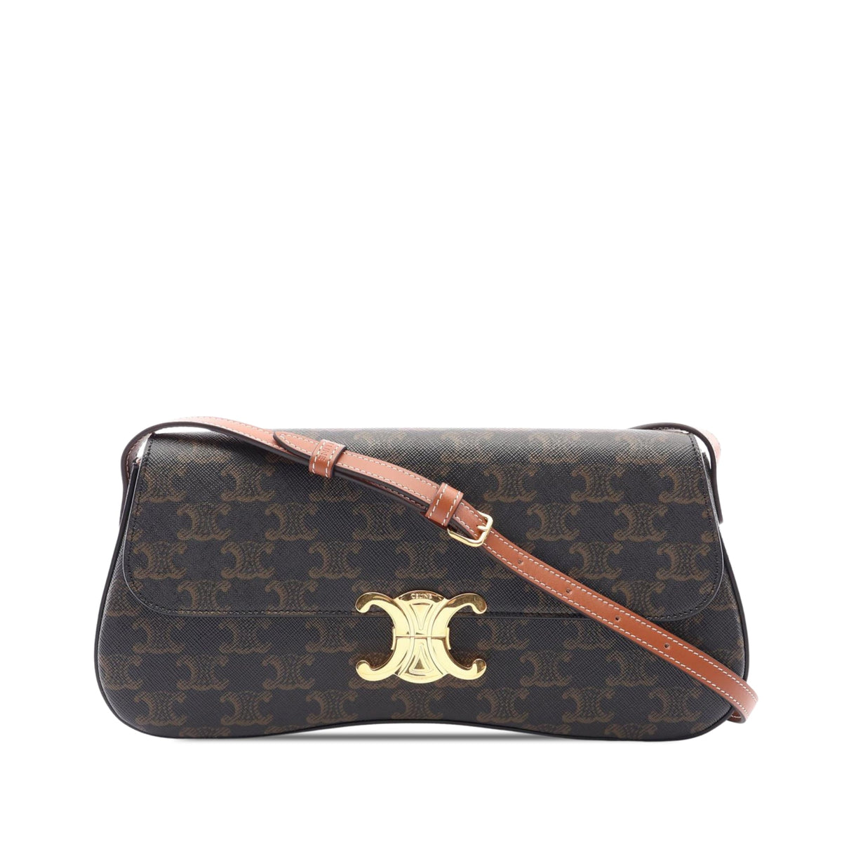 Celine Medium Triomphe Coated Canvas Laura Crossbody