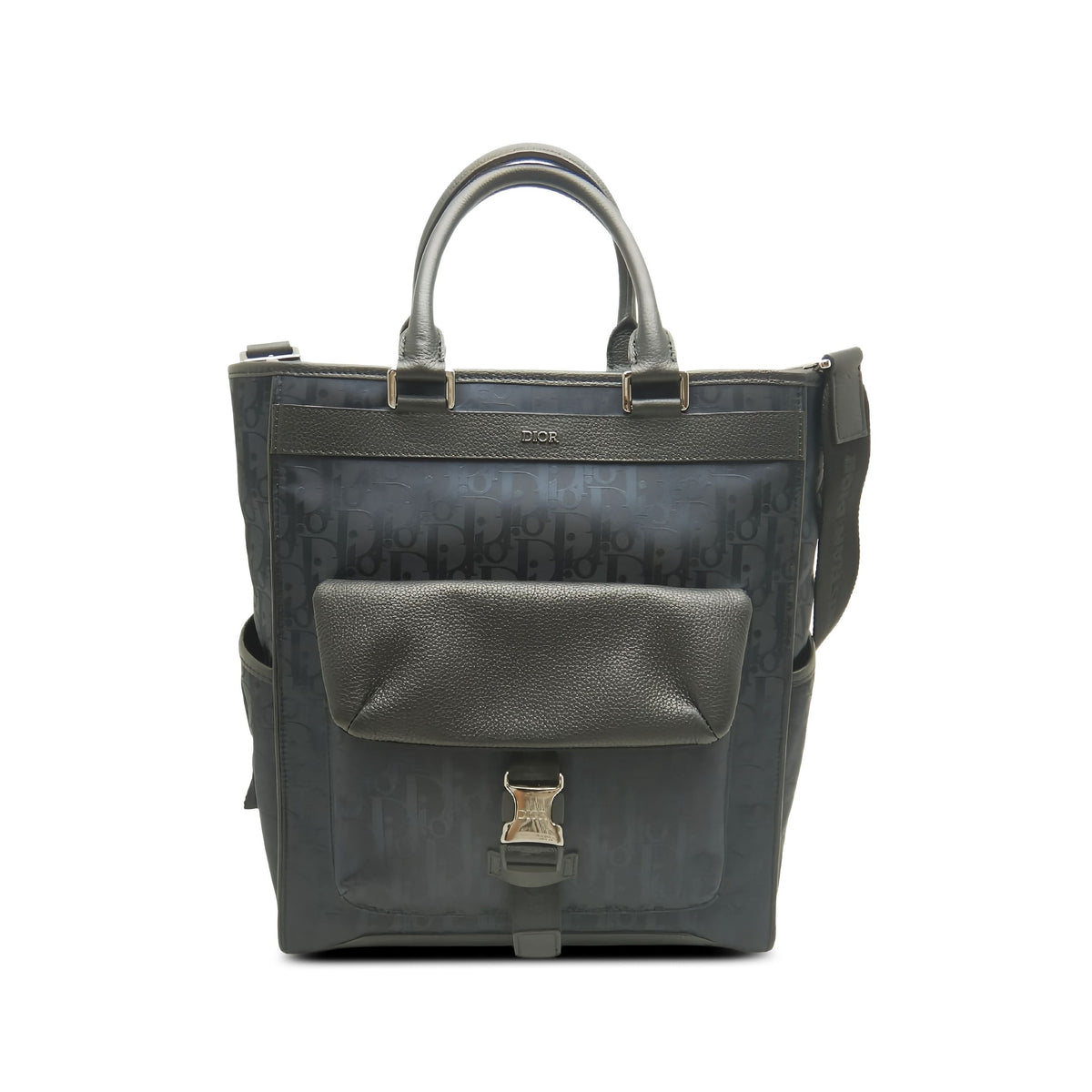 Dior Diorissimo Trotter Nylon Tote — Blue