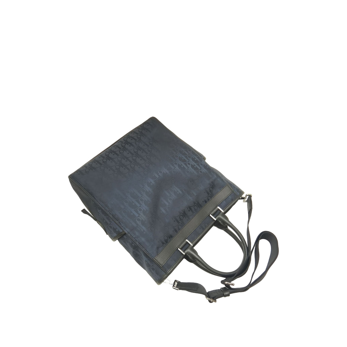 Dior Diorissimo Trotter Nylon Tote — Blue