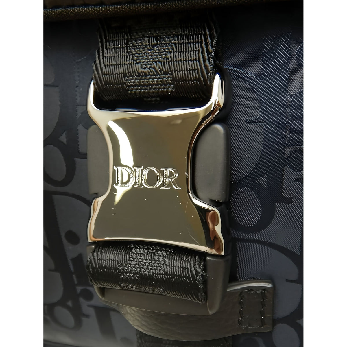 Dior Diorissimo Trotter Nylon Tote — Blue