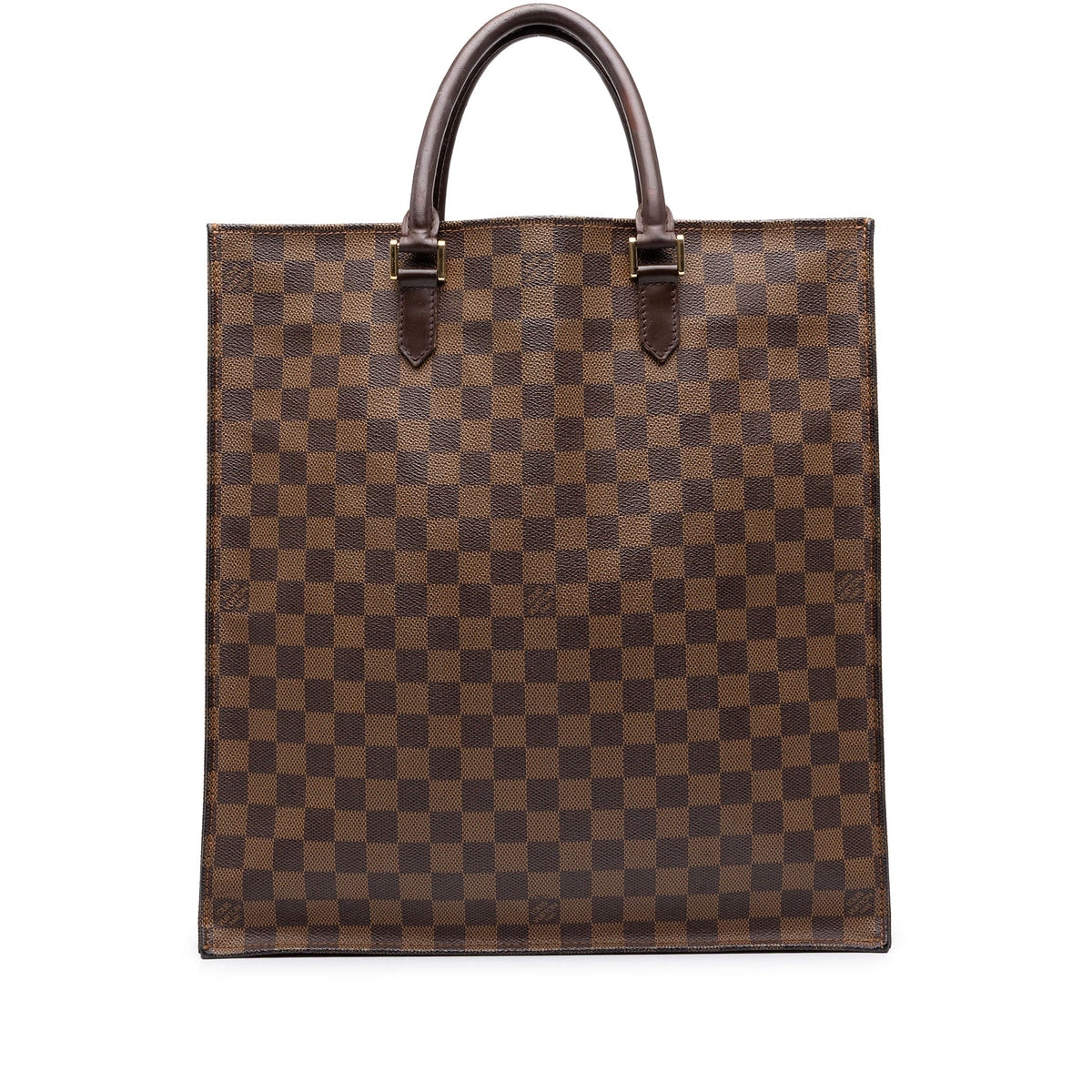 Louis Vuitton Damier Ebene Sac Plat — Brown