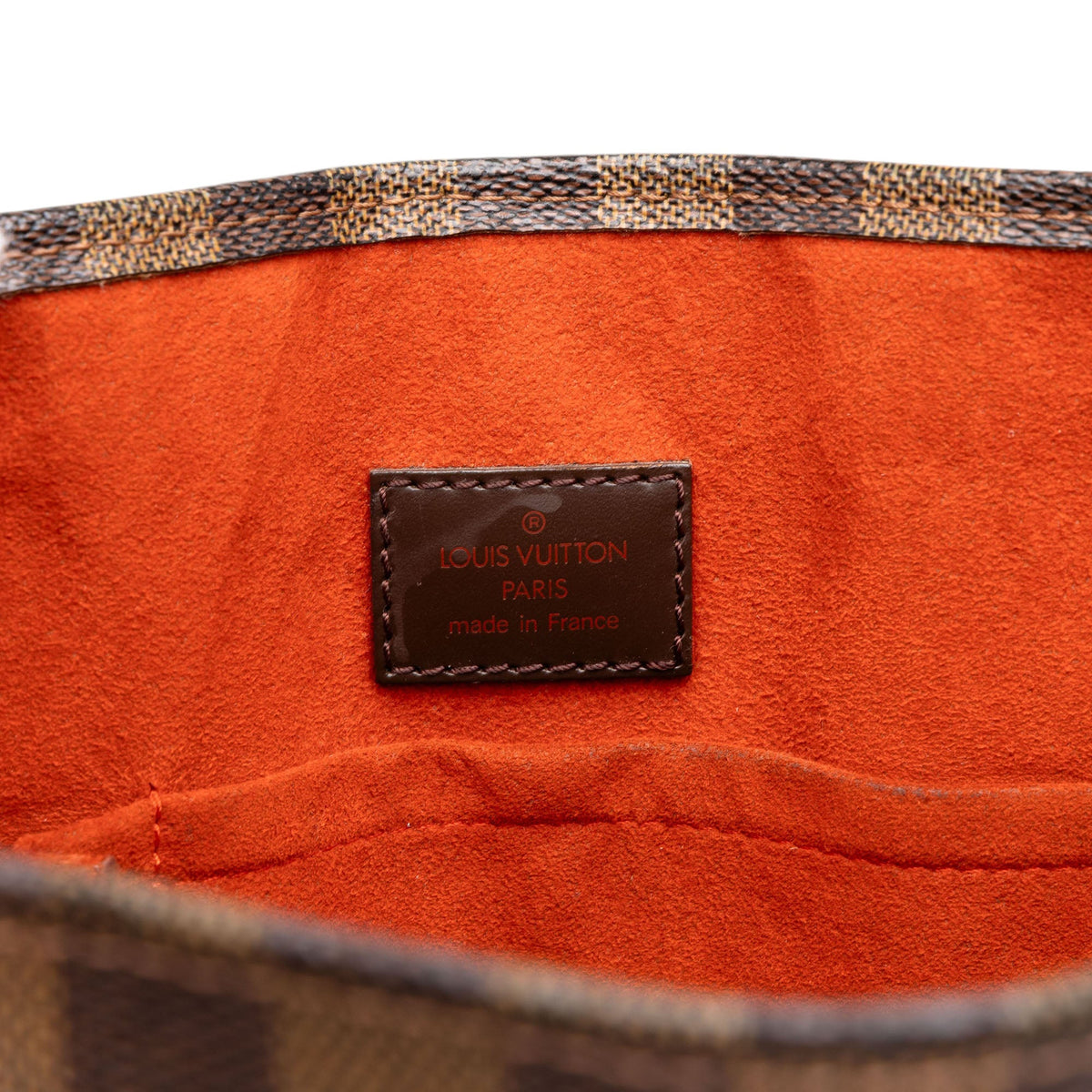 Louis Vuitton Damier Ebene Sac Plat — Brown