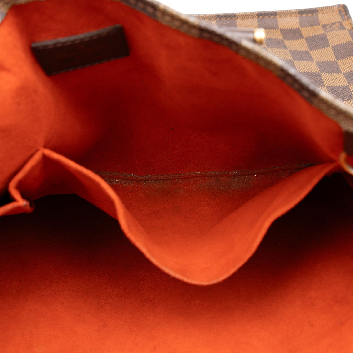 Louis Vuitton Damier Ebene Sac Plat — Brown