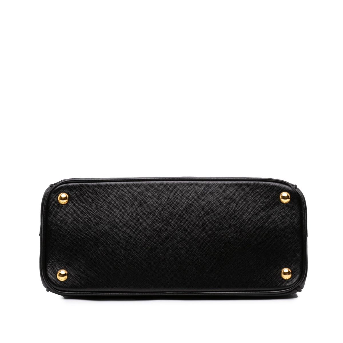 Prada Small Saffiano Lux Galleria Double Zip Satchel — Black