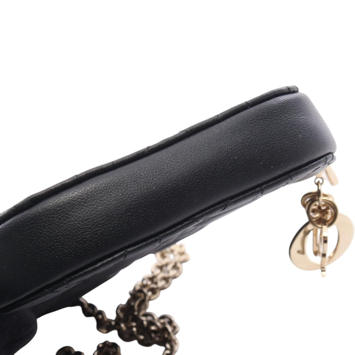 Dior Lambskin Cannage Lady Dior Call In Phone Holder