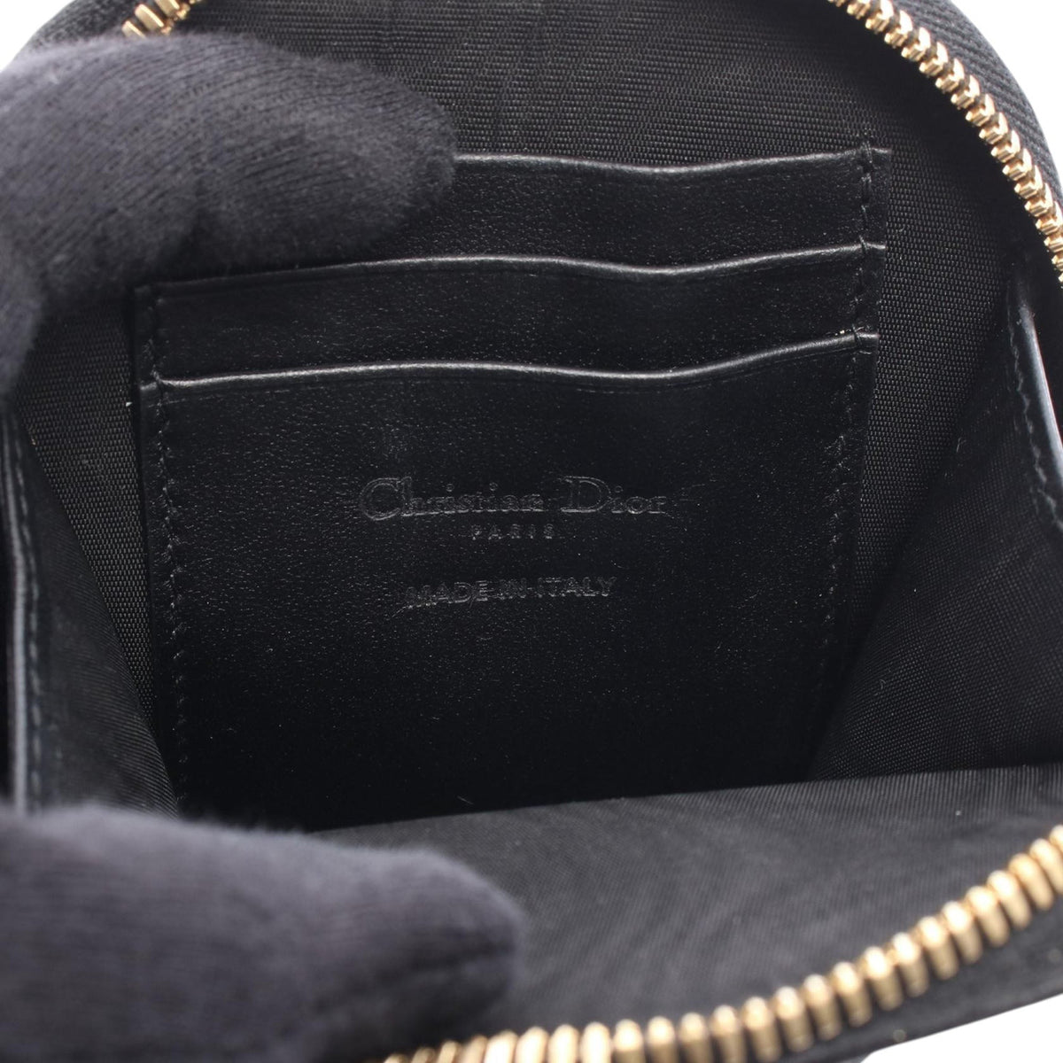 Dior Lambskin Cannage Lady Dior Call In Phone Holder