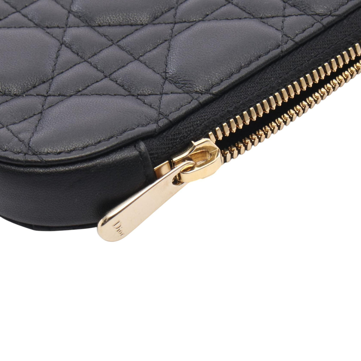 Dior Lambskin Cannage Lady Dior Call In Phone Holder
