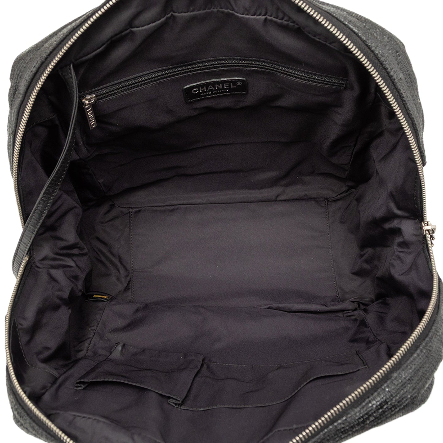 Chanel Quilted Coated Canvas Paris Biarritz Bowler Bag