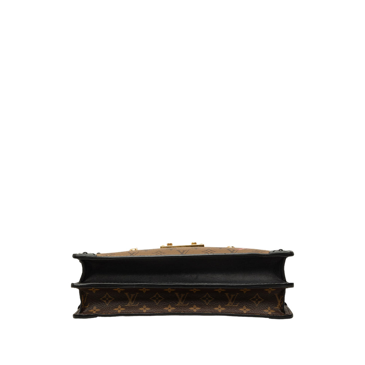 Louis Vuitton Monogram Reverse Trunk Clutch — Brown