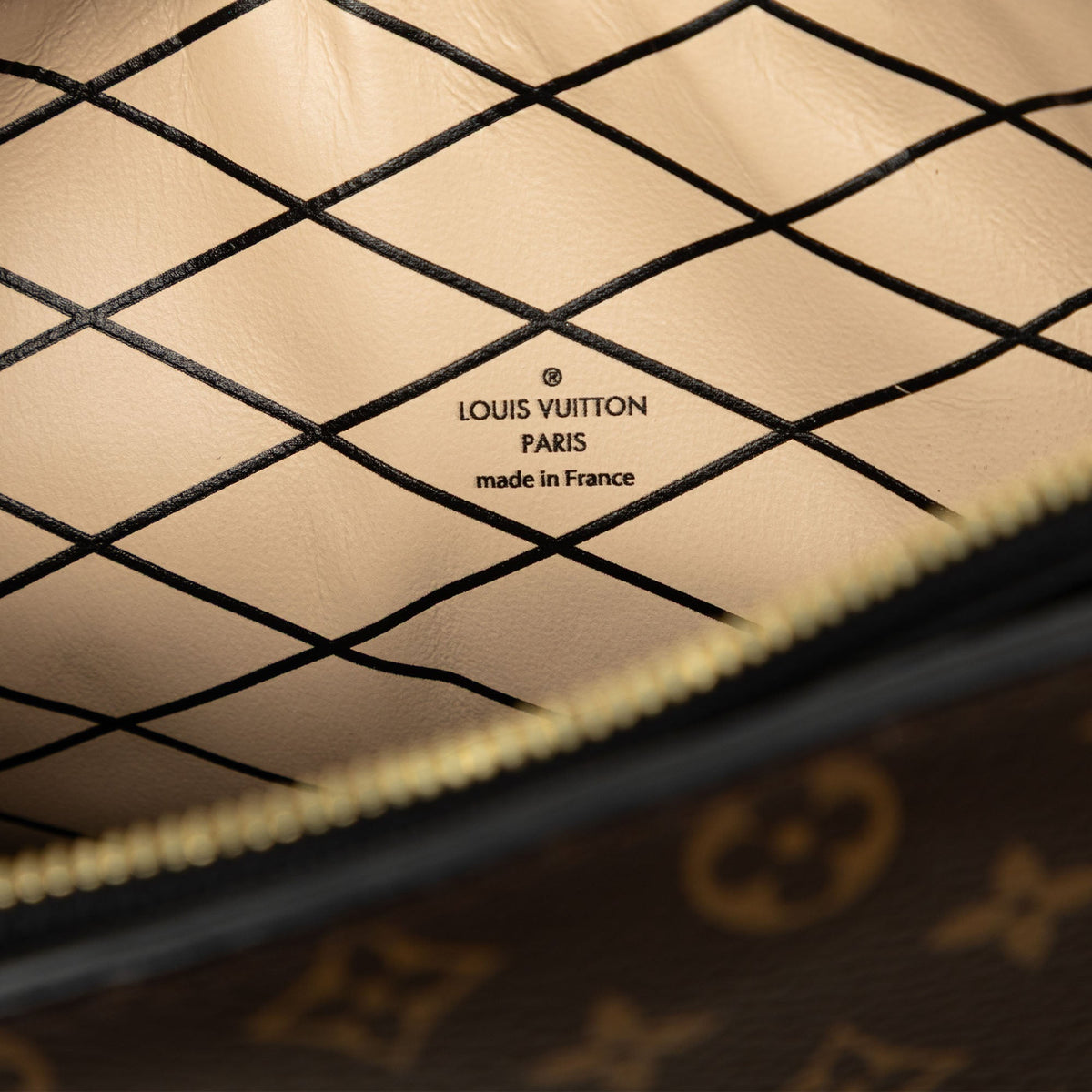 Louis Vuitton Monogram Reverse Trunk Clutch — Brown