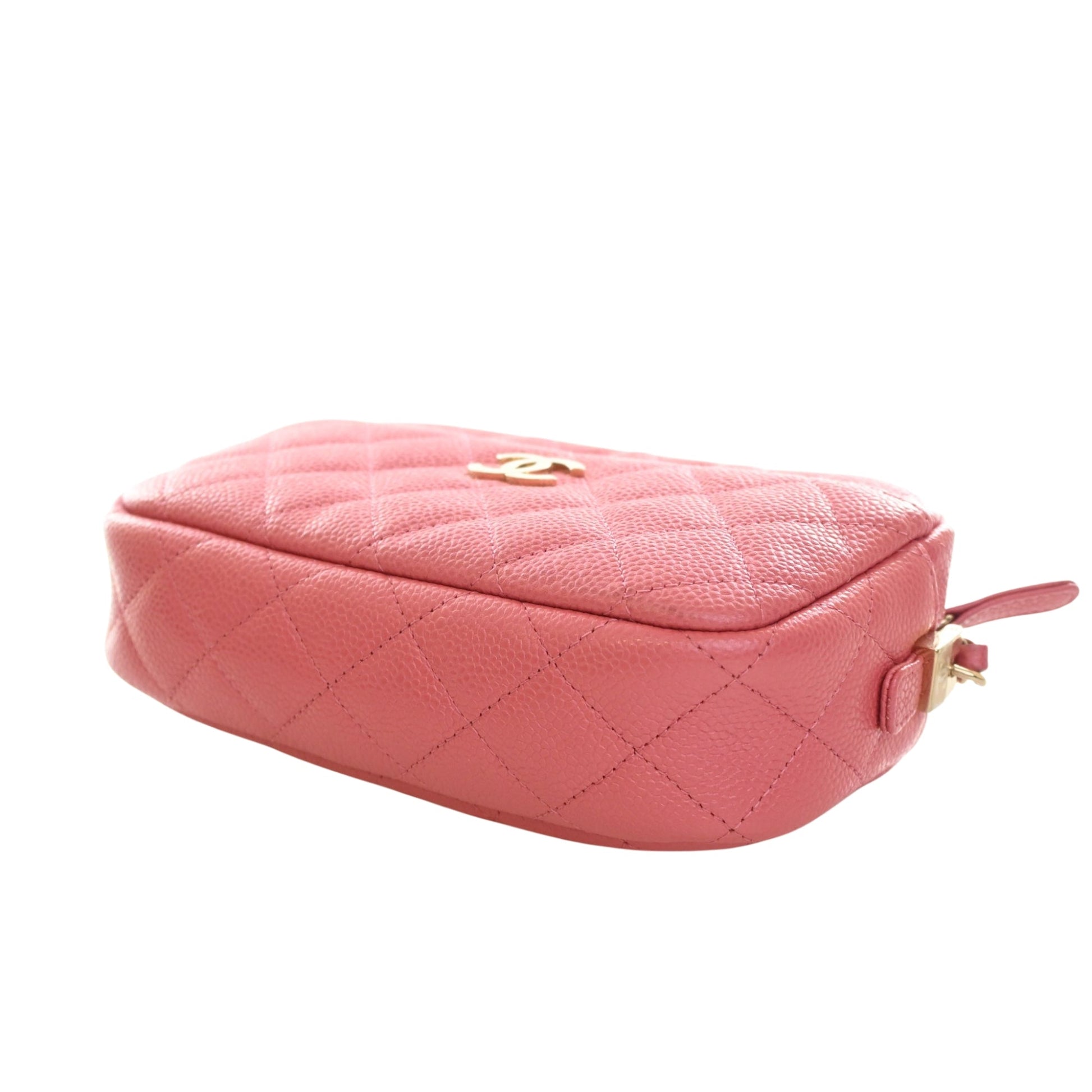 Chanel Small CC Quilted Caviar Camera Bag