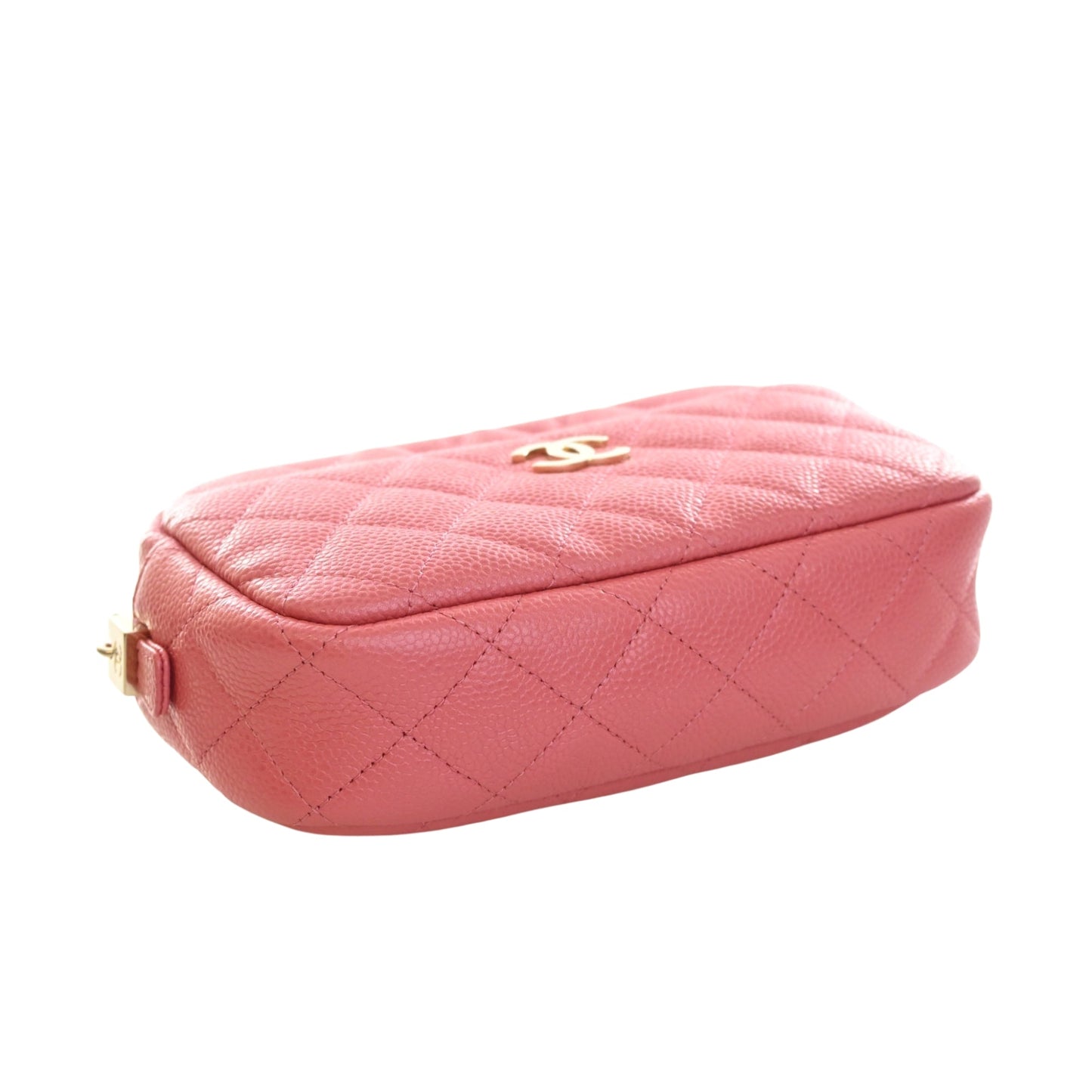 Chanel Small CC Quilted Caviar Camera Bag
