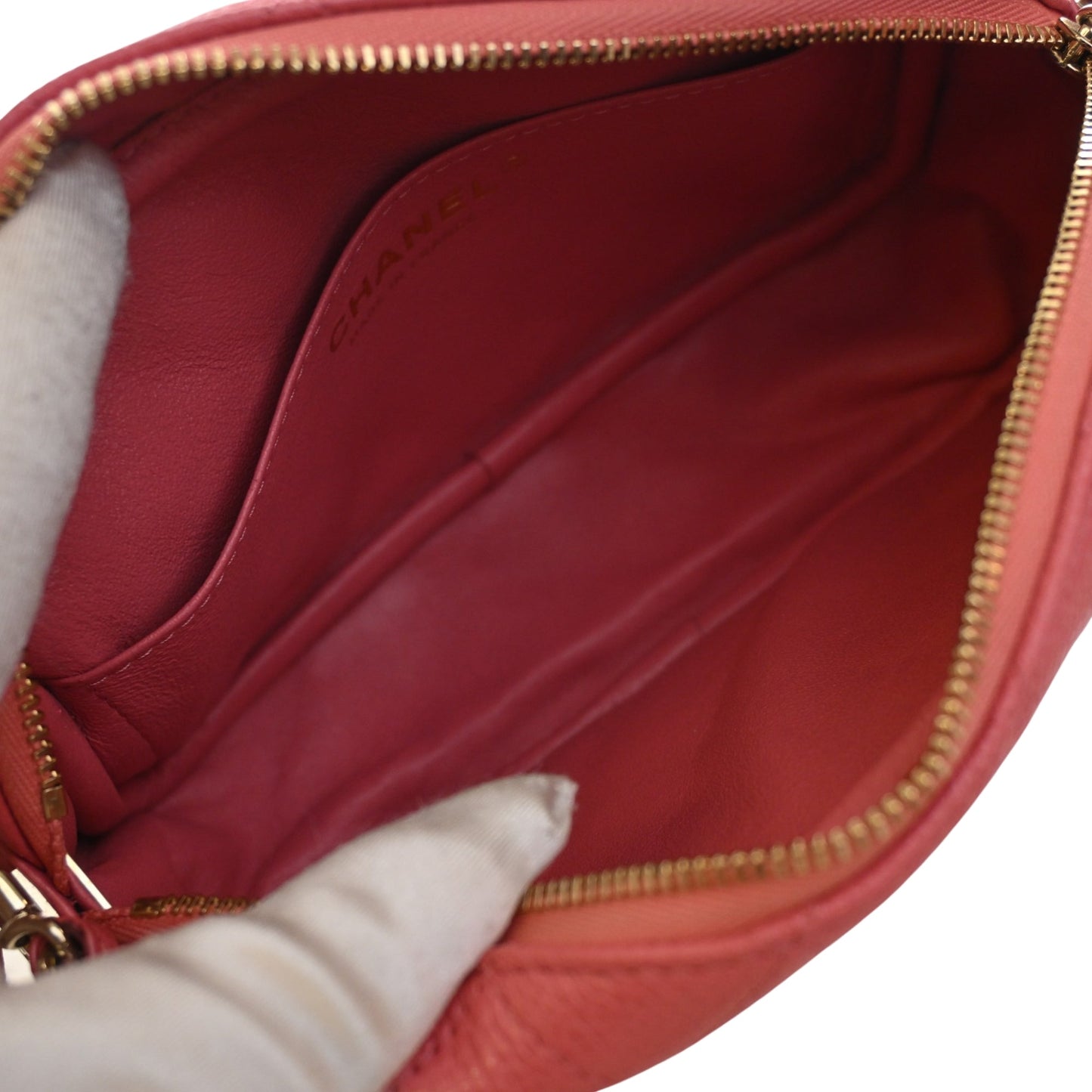 Chanel Small CC Quilted Caviar Camera Bag