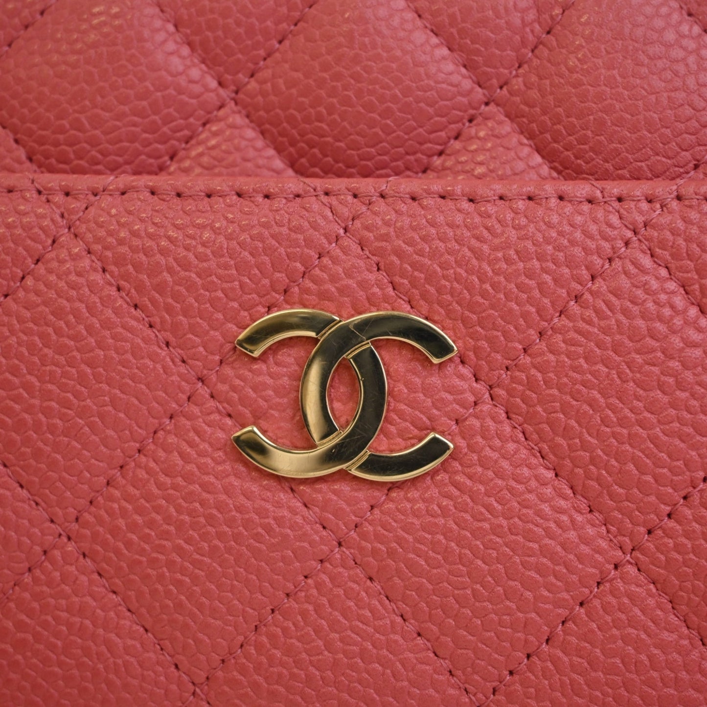 Chanel Small CC Quilted Caviar Camera Bag