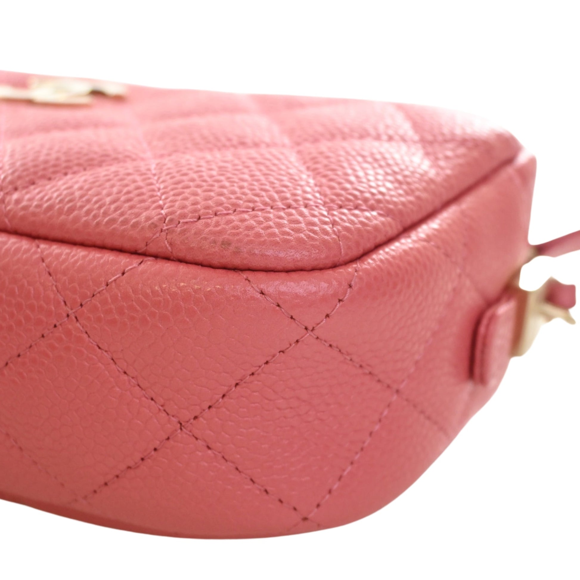 Chanel Small CC Quilted Caviar Camera Bag