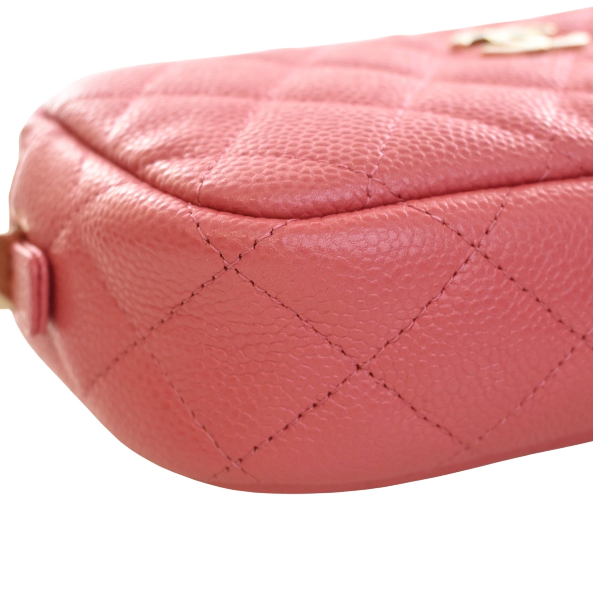 Chanel Small CC Quilted Caviar Camera Bag