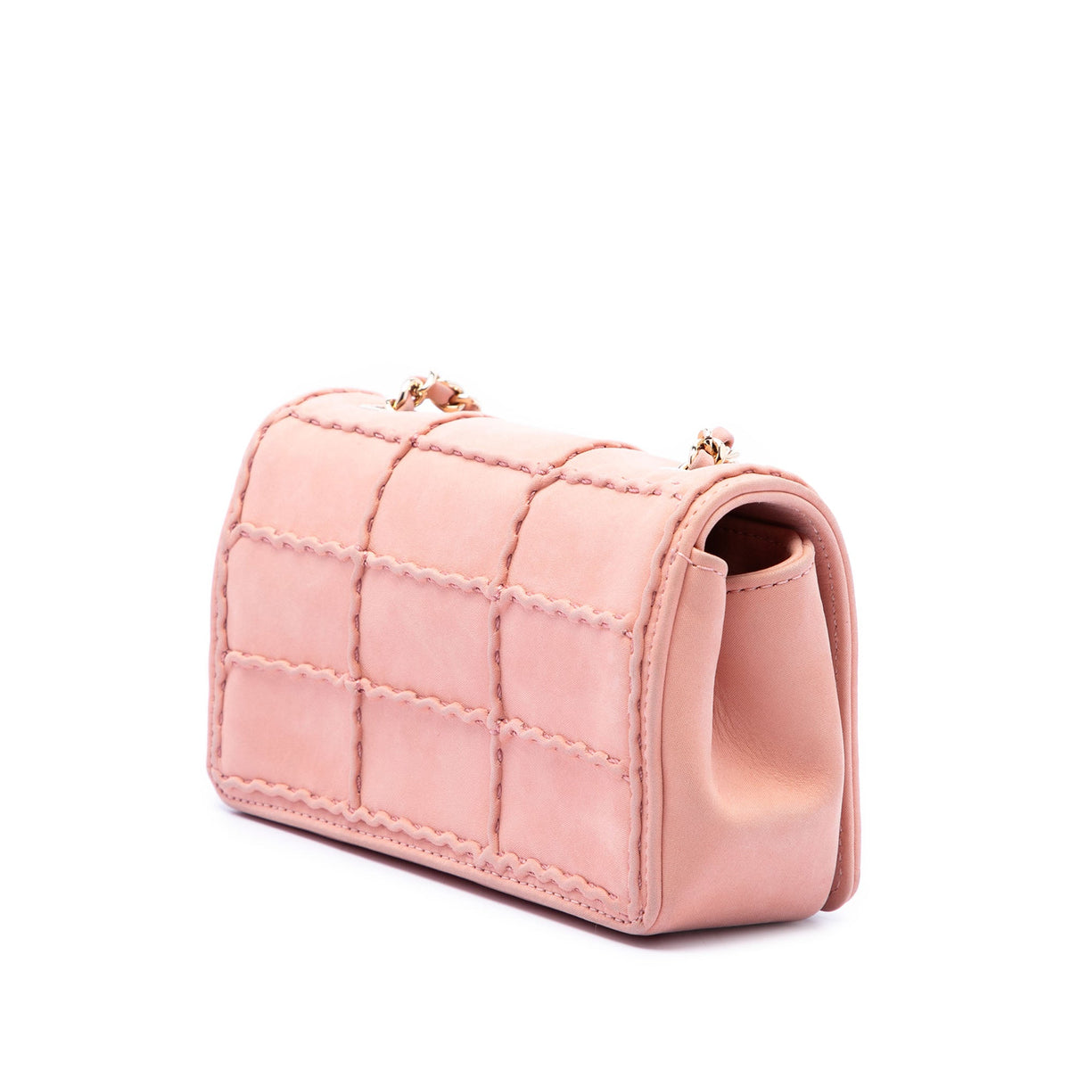 Chanel Mini Stitched Chocolate Bar Iridescent Lambskin Reissue 2.55 Flap