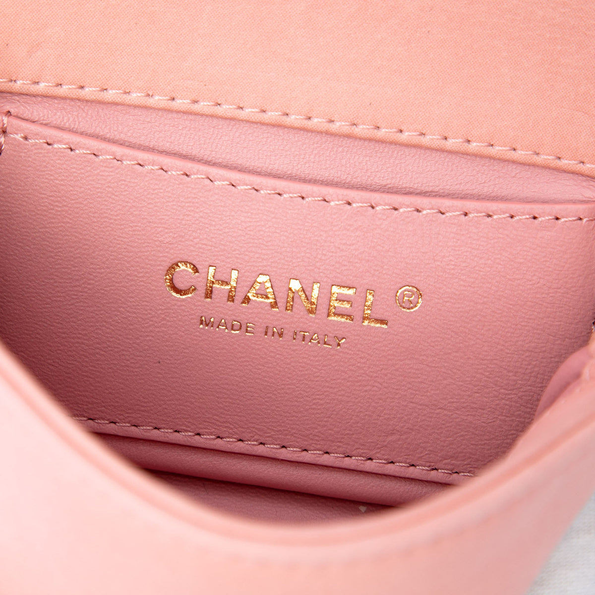 Chanel Mini Stitched Chocolate Bar Iridescent Lambskin Reissue 2.55 Flap