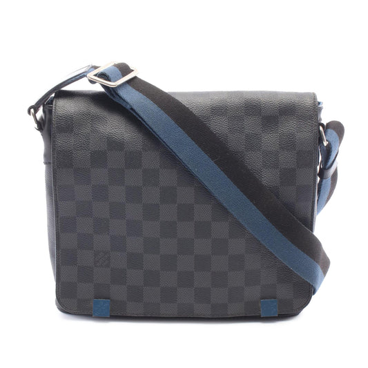 Louis Vuitton Damier Graphite District PM — Black