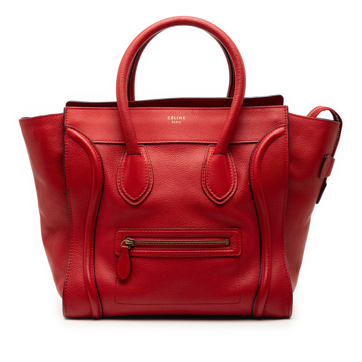 Celine Mini Leather Luggage Tote