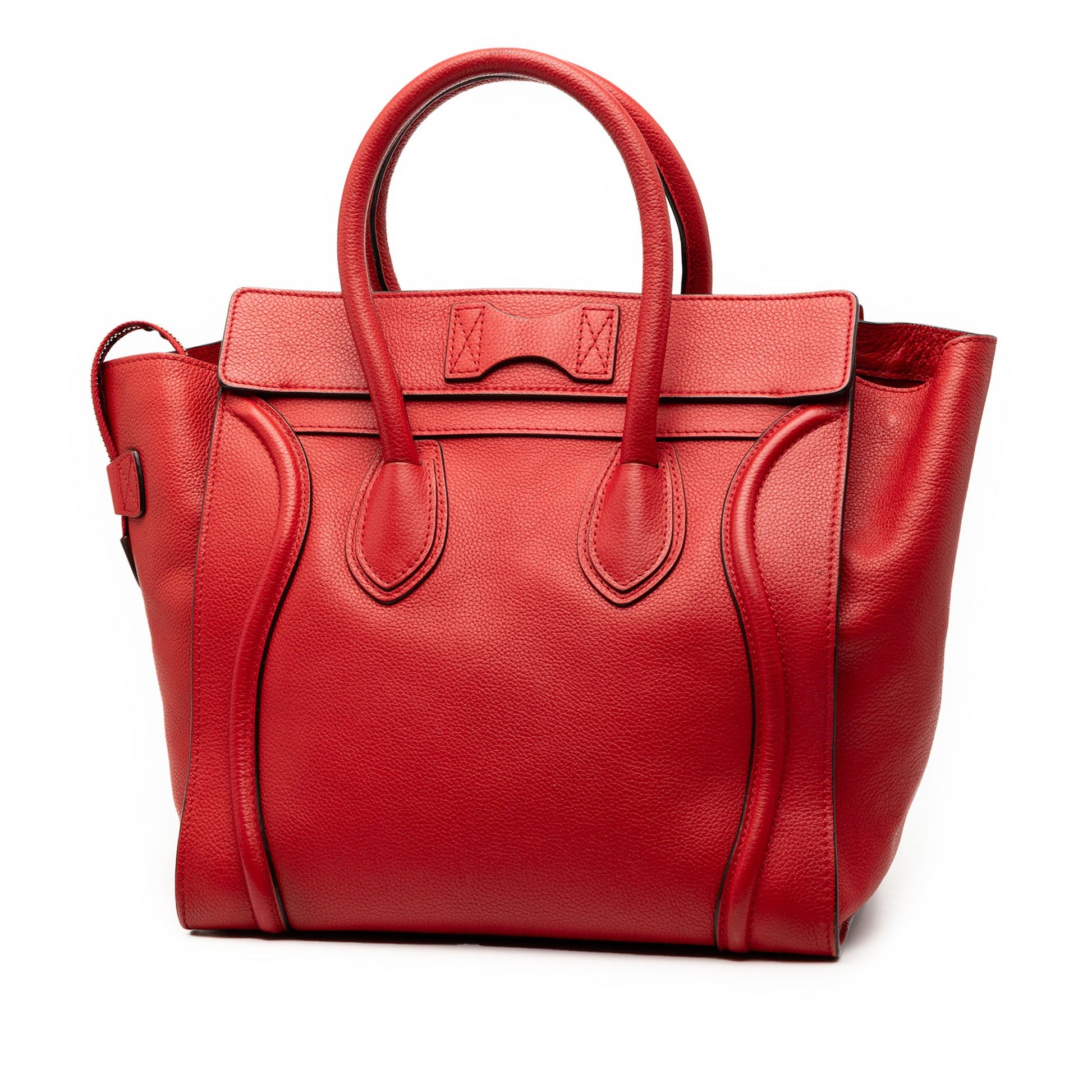 Celine Mini Leather Luggage Tote