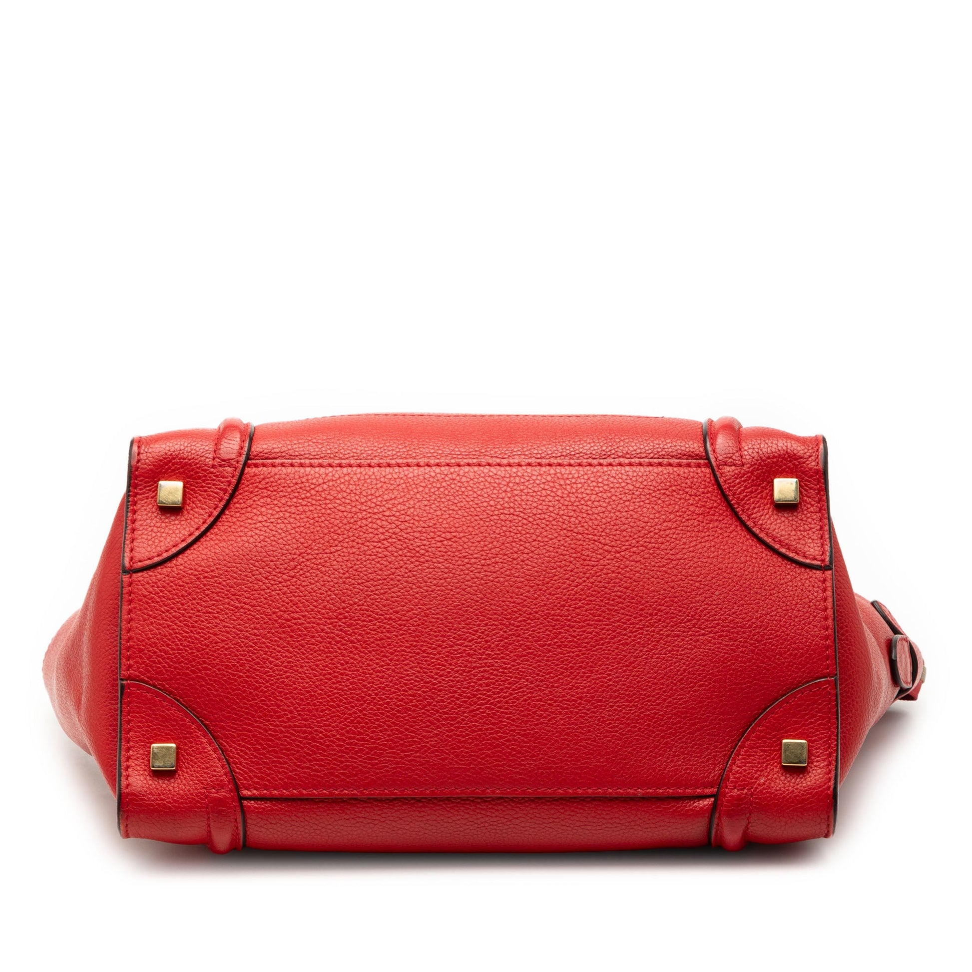 Celine Mini Leather Luggage Tote