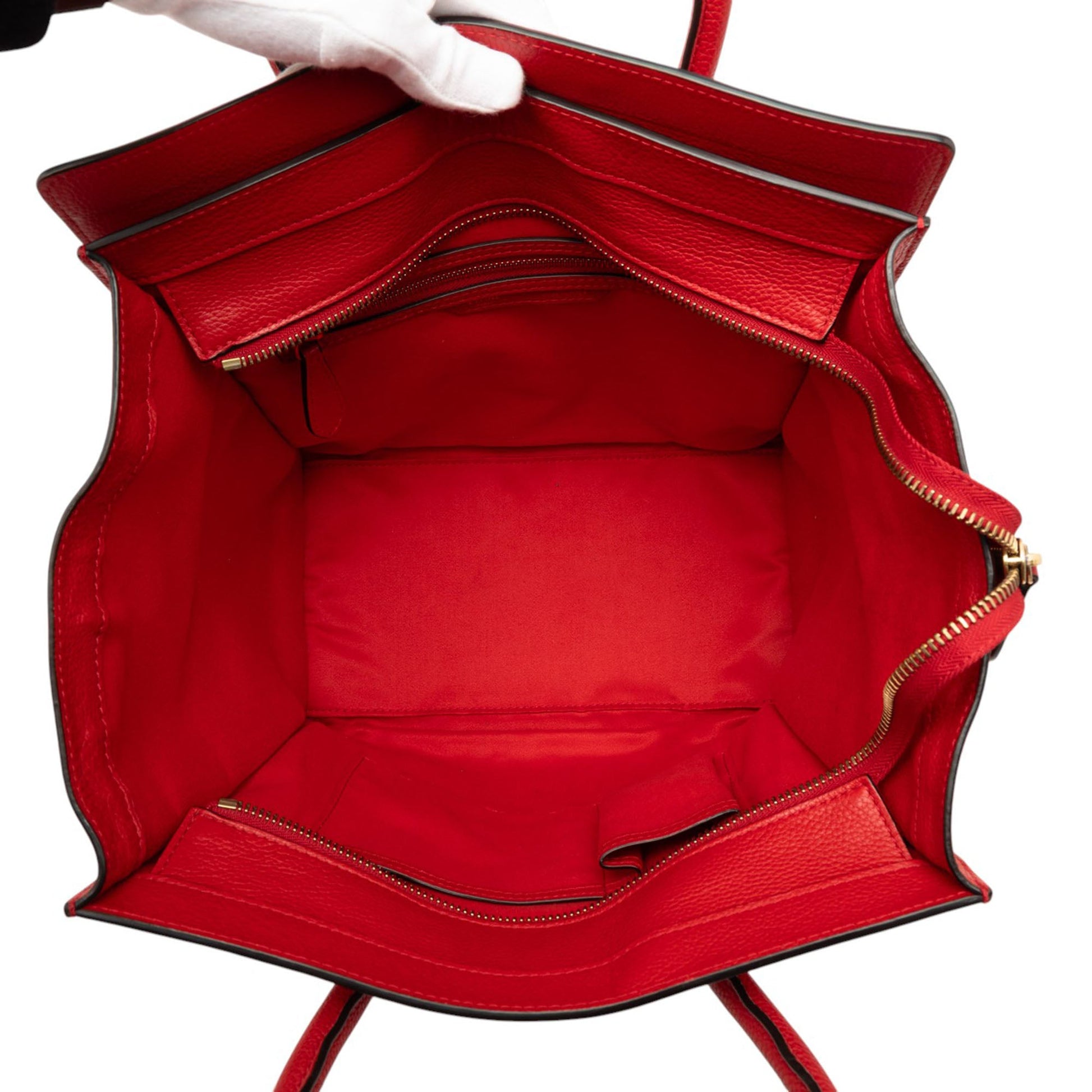 Celine Mini Leather Luggage Tote