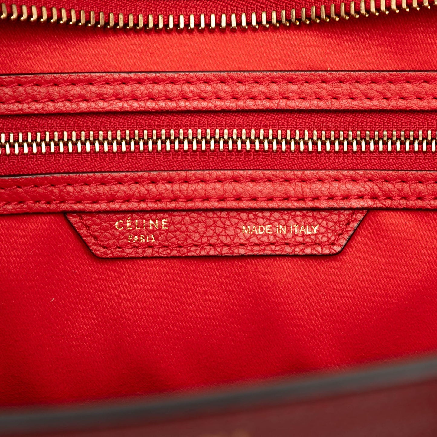Celine Mini Leather Luggage Tote