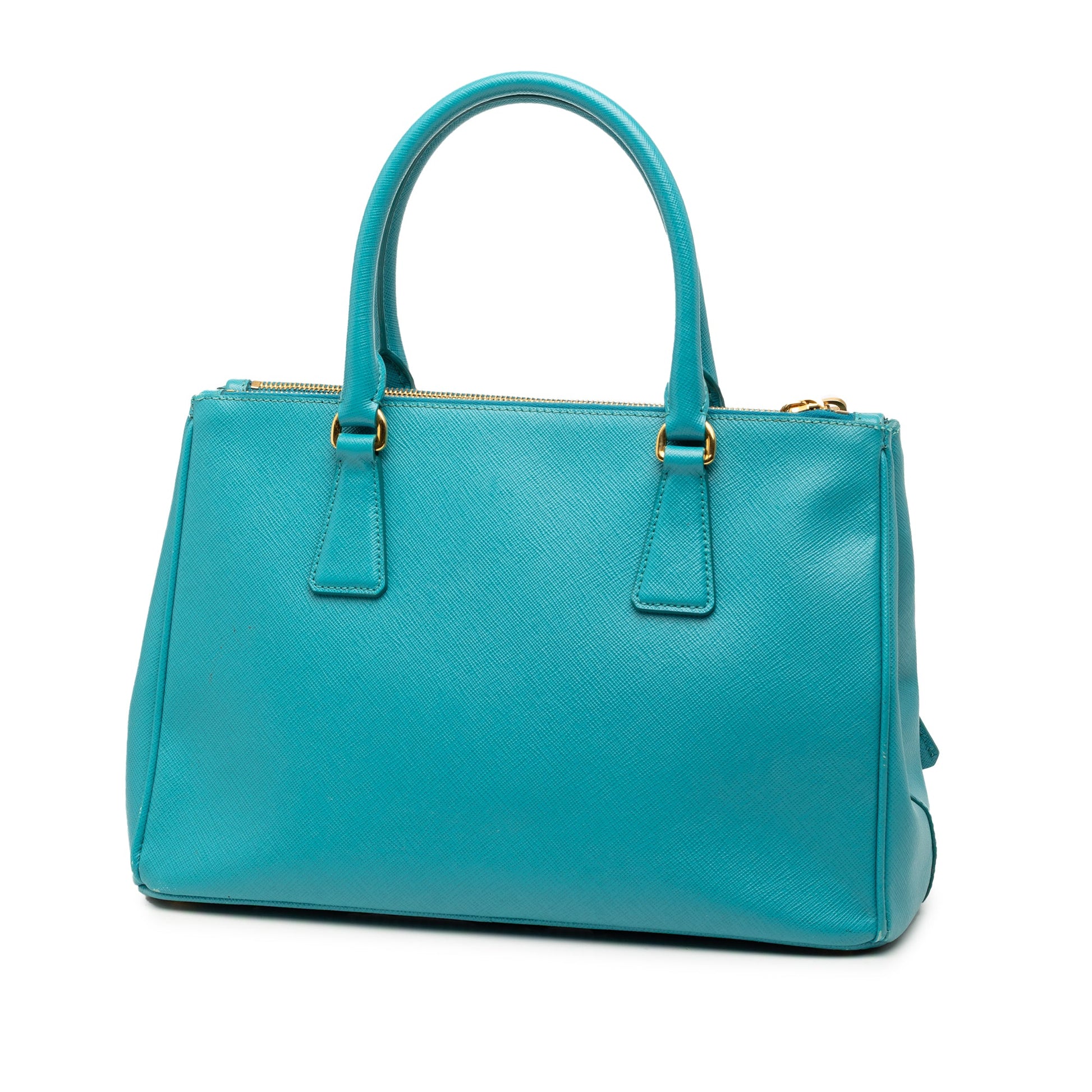 Prada Small Saffiano Lux Galleria Double Zip Satchel