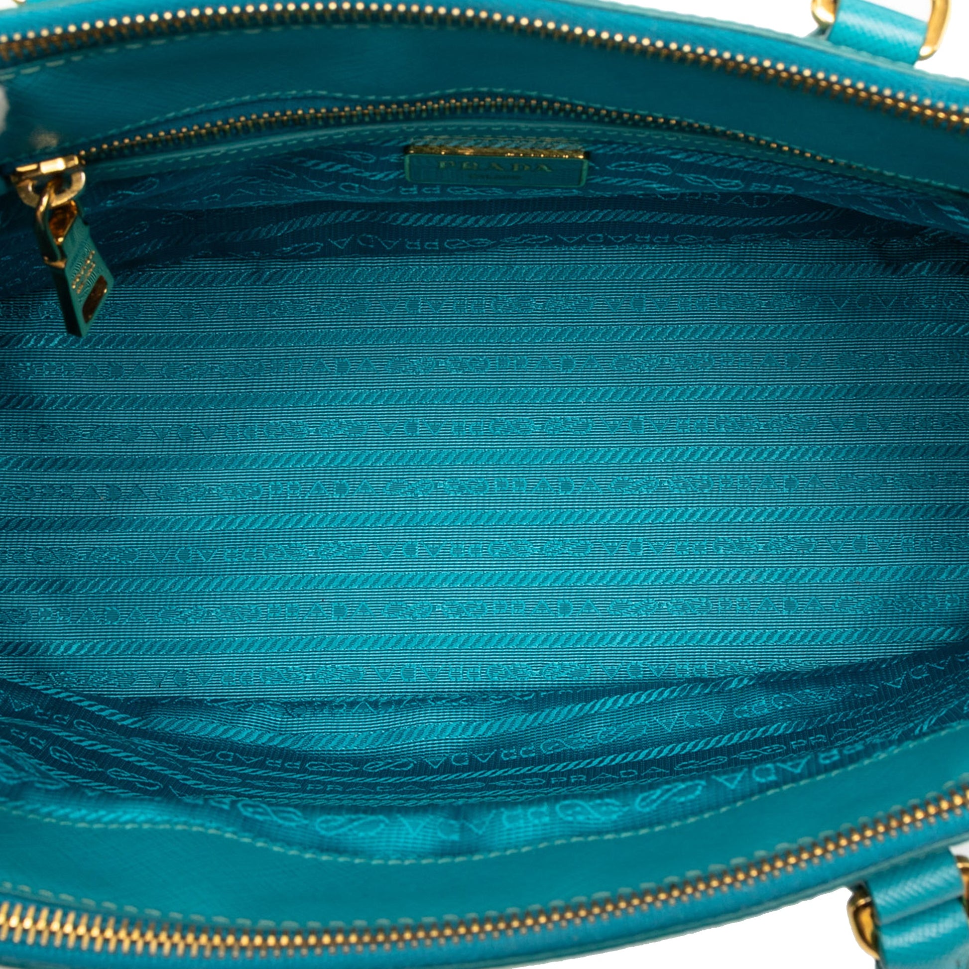 Prada Small Saffiano Lux Galleria Double Zip Satchel