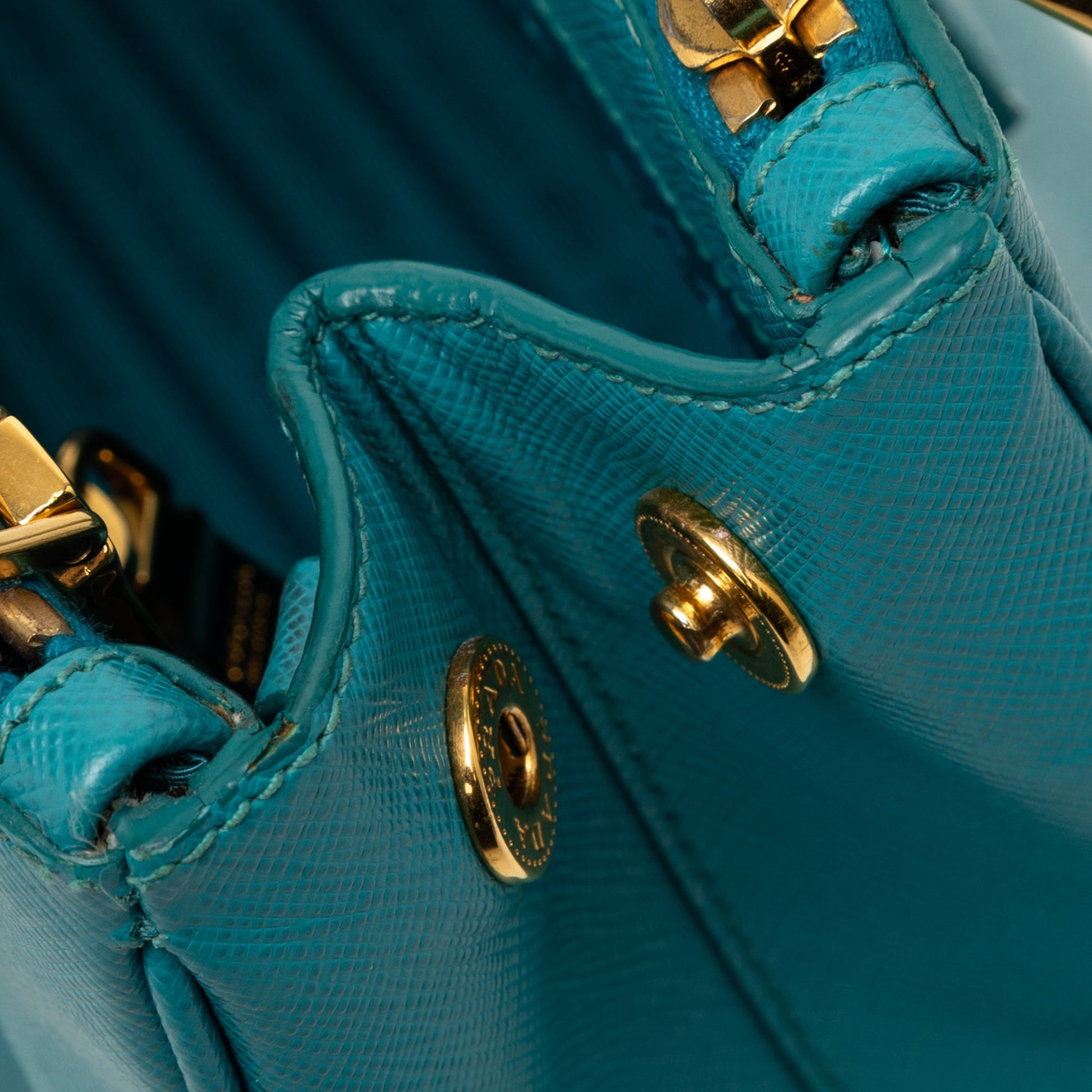 Prada Small Saffiano Lux Galleria Double Zip Satchel