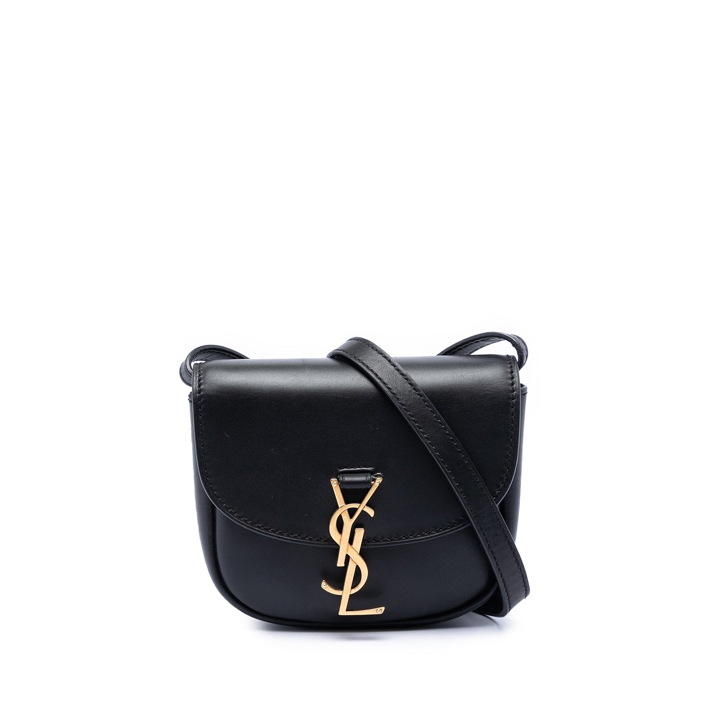 Saint Laurent Small Leather Monogram Kaia Crossbody