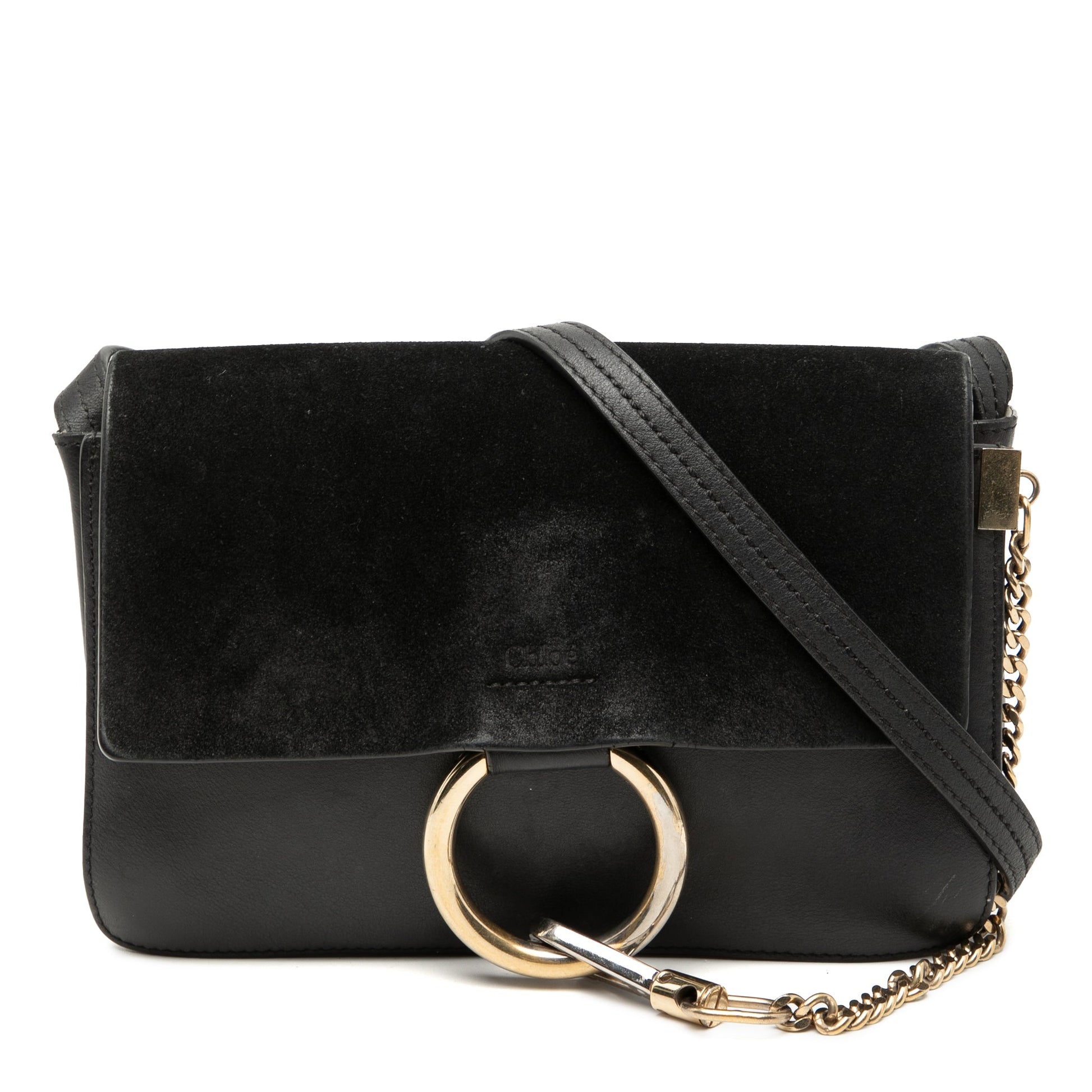 Chloé Small Suede and Calfskin Faye Crossbody