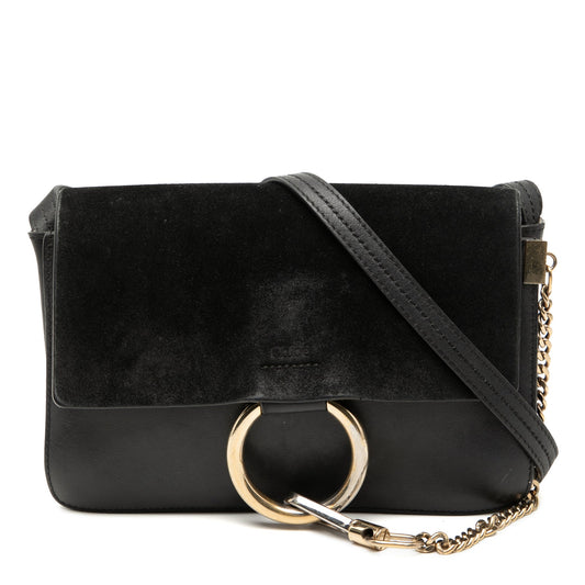 Chloé Small Suede and Calfskin Faye Crossbody