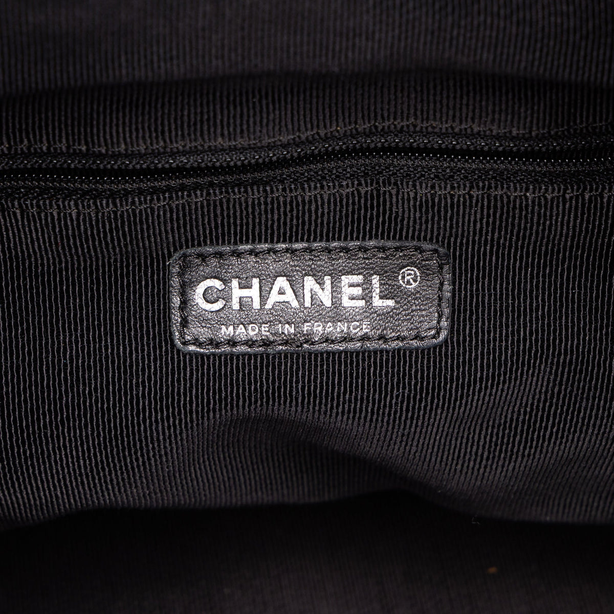 Chanel CC Canvas Grafitti Drawstring Tote — Black