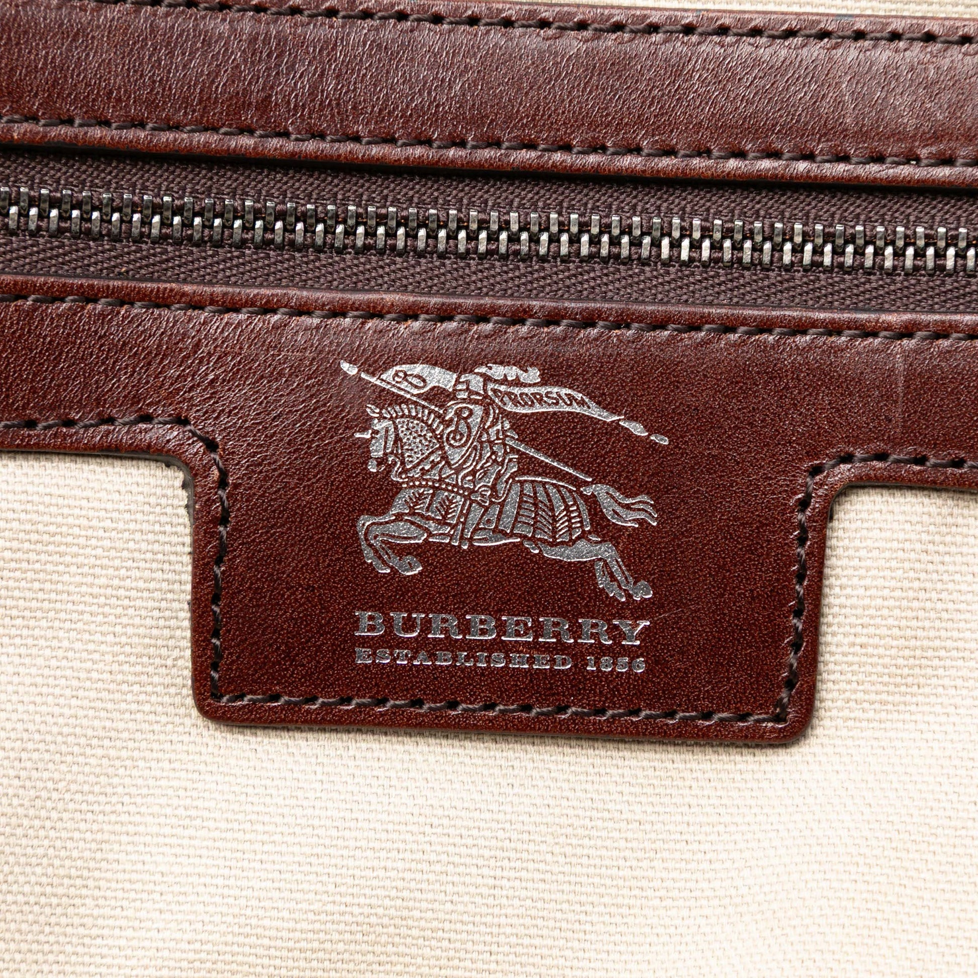 Burberry Mega Check Canvas Tote