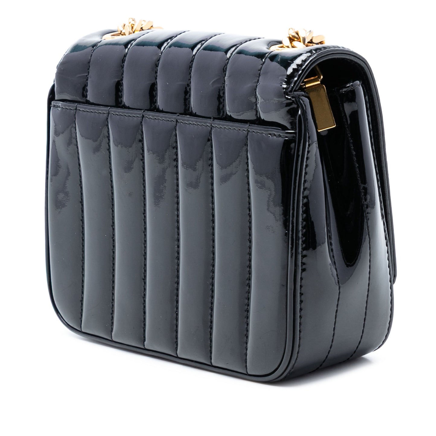 Saint Laurent Small Patent Monogram Vicky Chain Bag