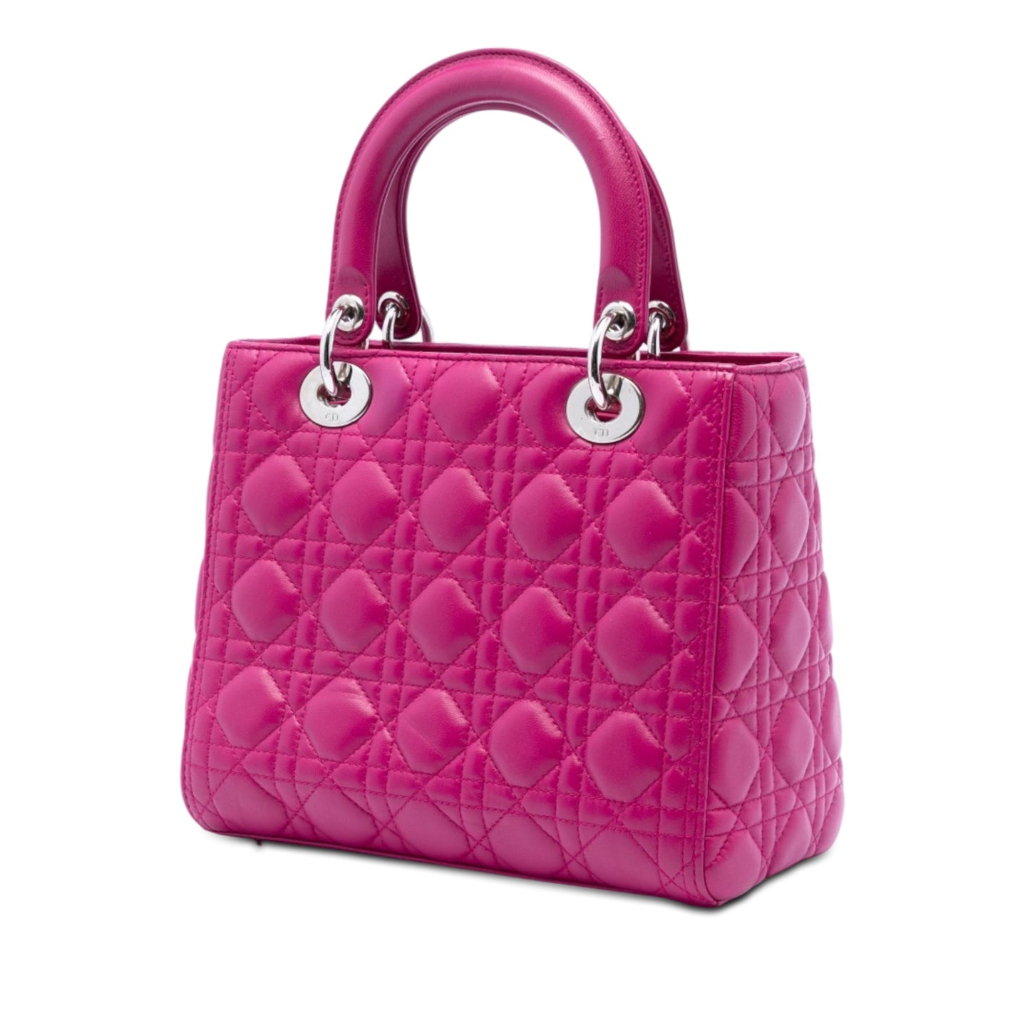 Dior Medium Lambskin Cannage Lady Dior