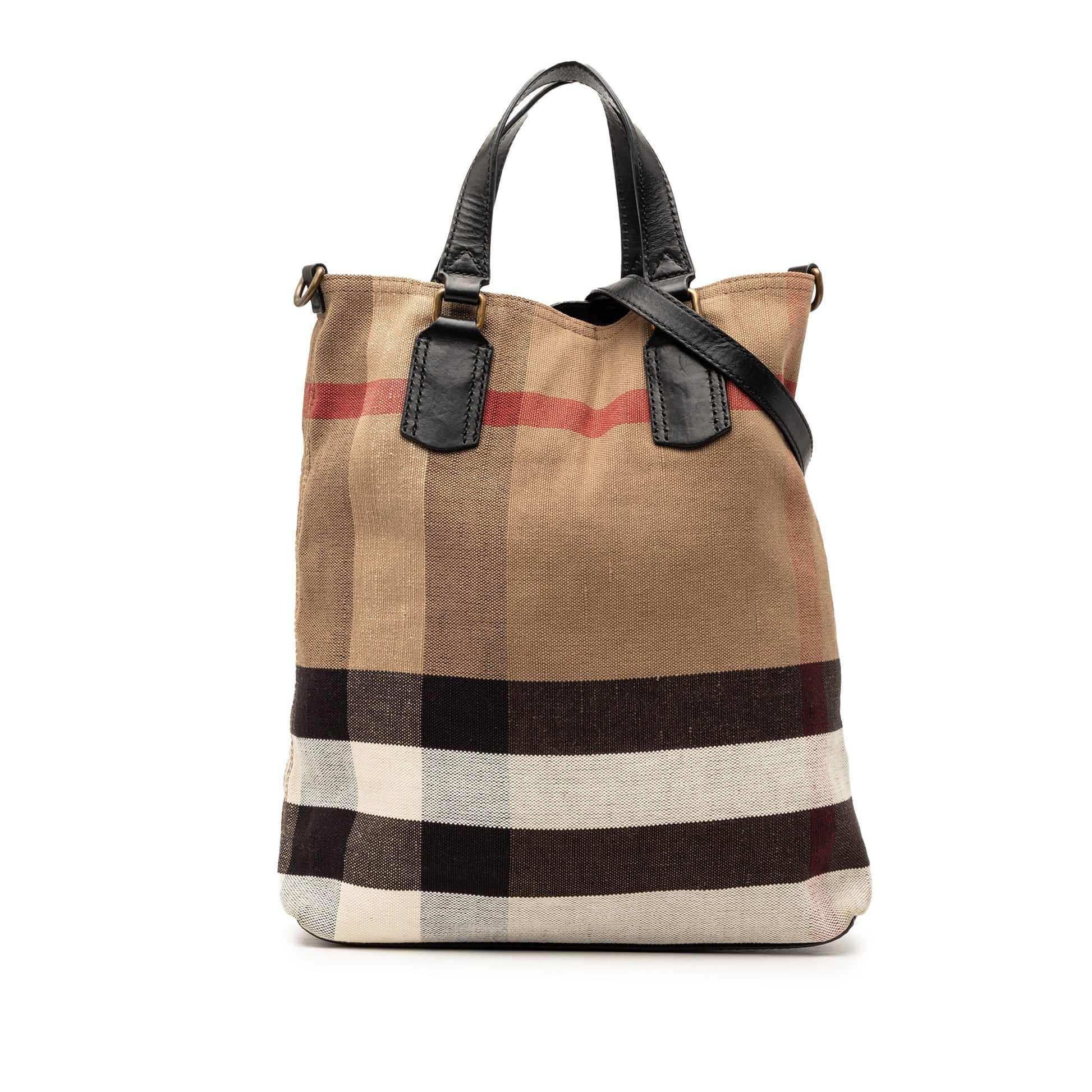 Burberry Mega Check Canvas Tottenham Brit Satchel