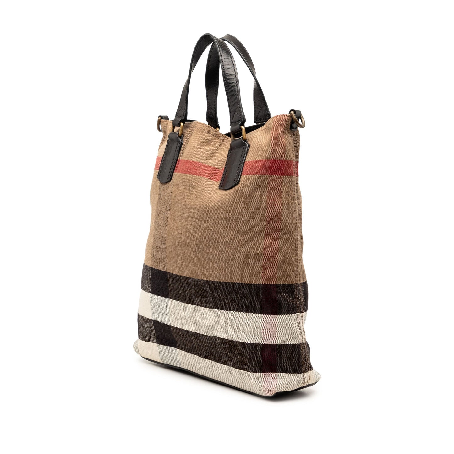Burberry Mega Check Canvas Tottenham Brit Satchel