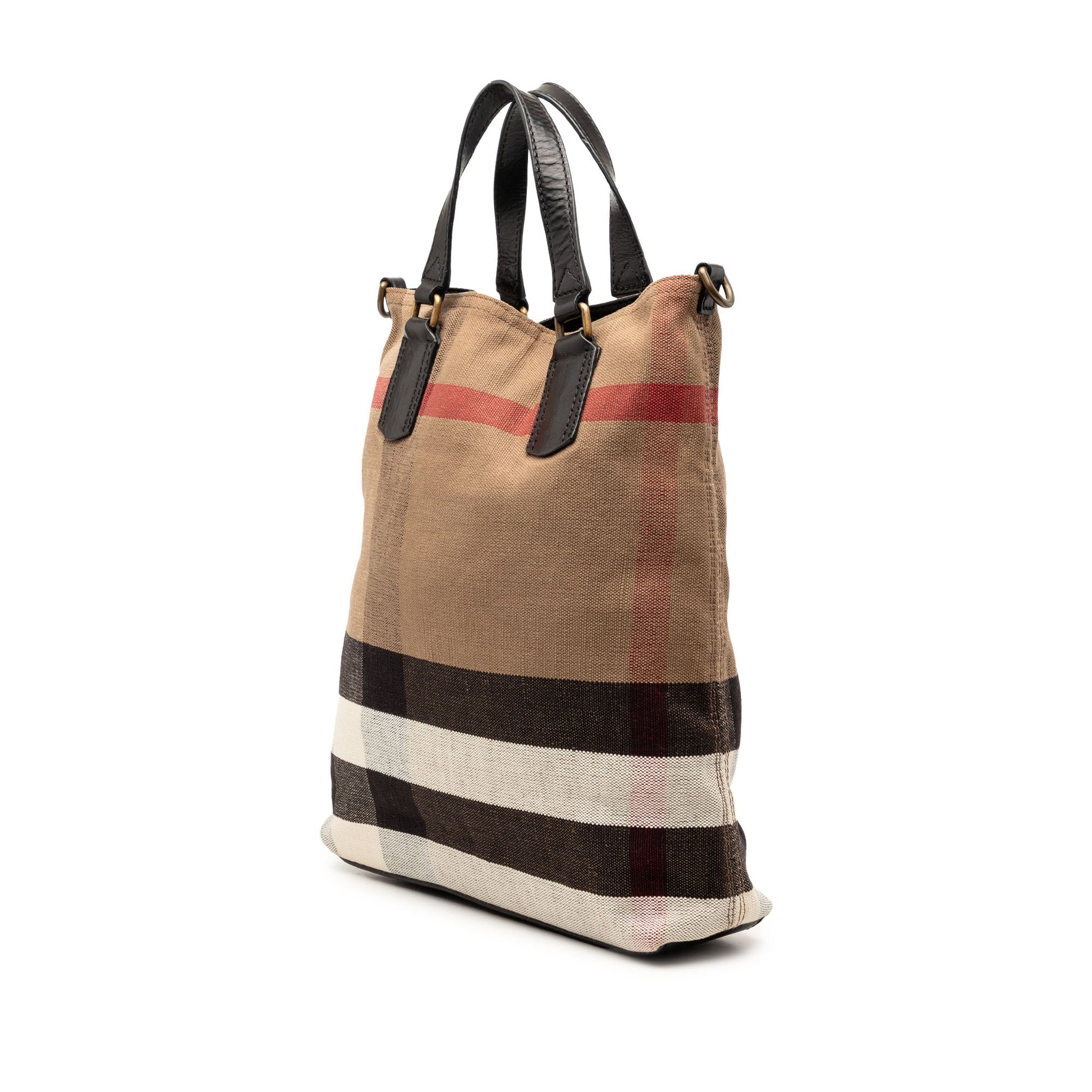 Burberry Mega Check Canvas Tottenham Brit Satchel