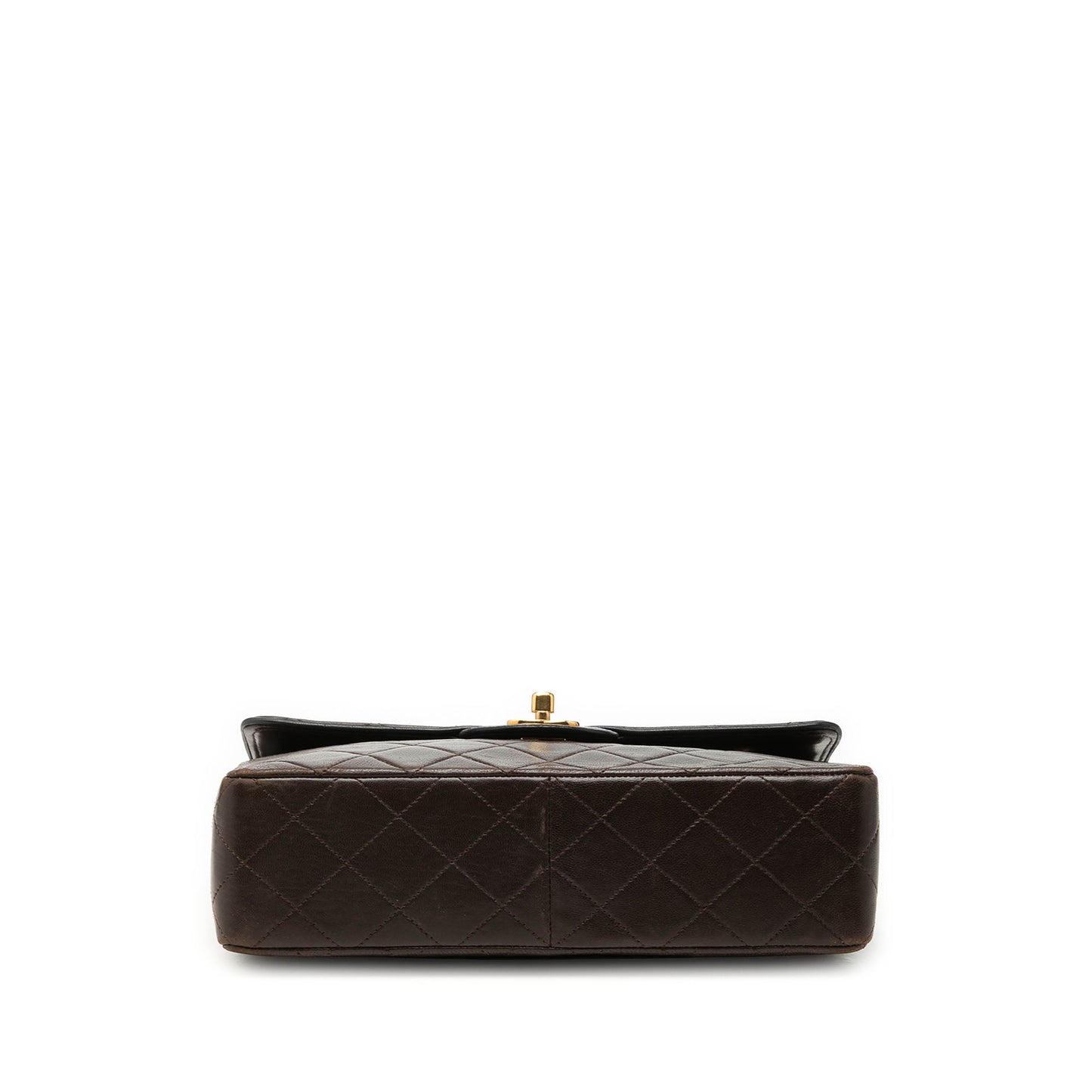 Chanel CC Bicolor Quilted Lambskin Piping Single Flap