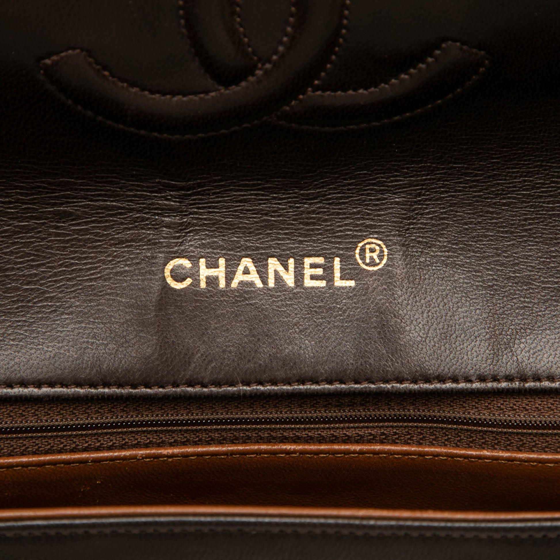 Chanel CC Bicolor Quilted Lambskin Piping Single Flap