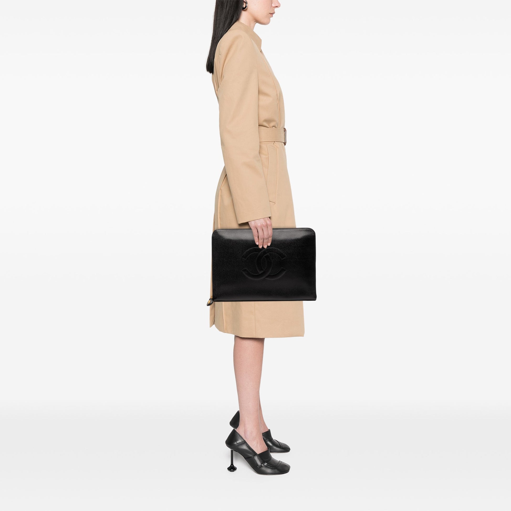 CC Caviar Documents Portfolio Clutch