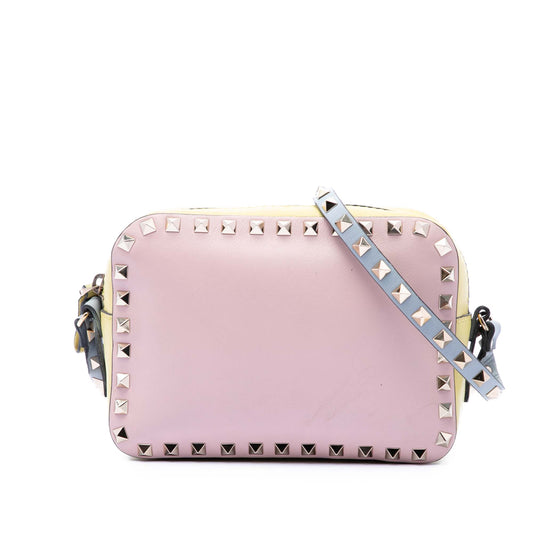 Valentino Multicolore Leather Rockstud Camera Bag